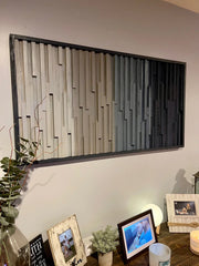 Framed Rustic Wooden Wall Art Vertical