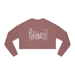 Women's Cropped Halloween Sweatshirt