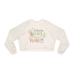 Fall Women's Cropped Fleece Pullover