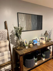 Framed Rustic Wooden Wall Art Vertical