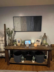 Framed Rustic Wooden Wall Art Vertical