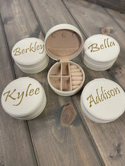 Personalized Travel Jewelry Box