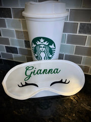 Personalized Sleep Mask / Slumber Party Mask / Bridal Party Mask