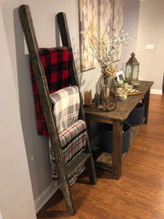 Rustic Blanket Ladder