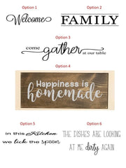 18" Rustic Farmhouse Style Sign