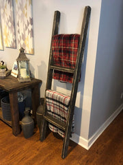 Rustic Blanket Ladder