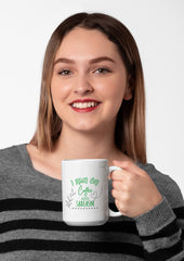 15oz Coffee Mug - I Run on Coffee and Sarcasm