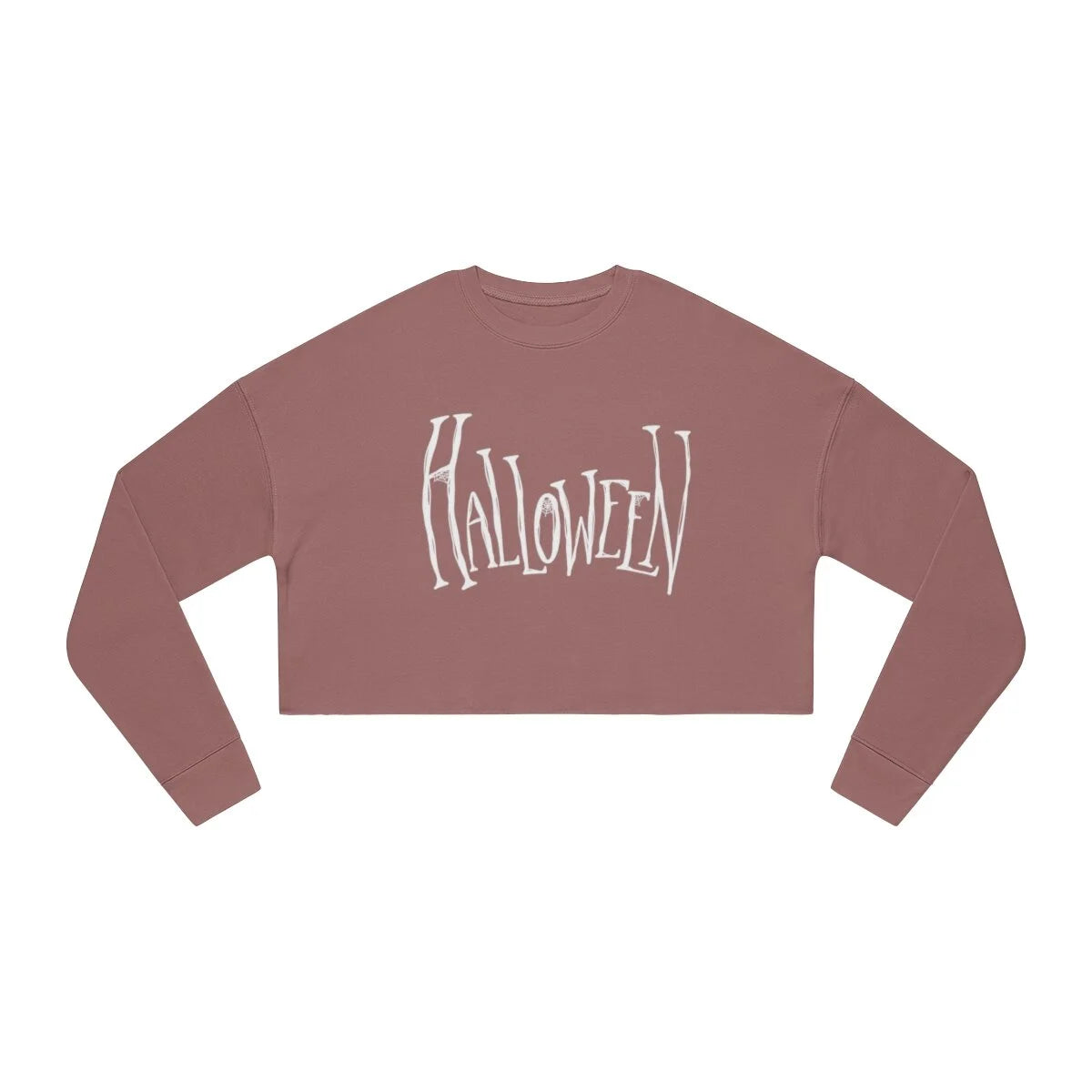 Women's Cropped Halloween Sweatshirt