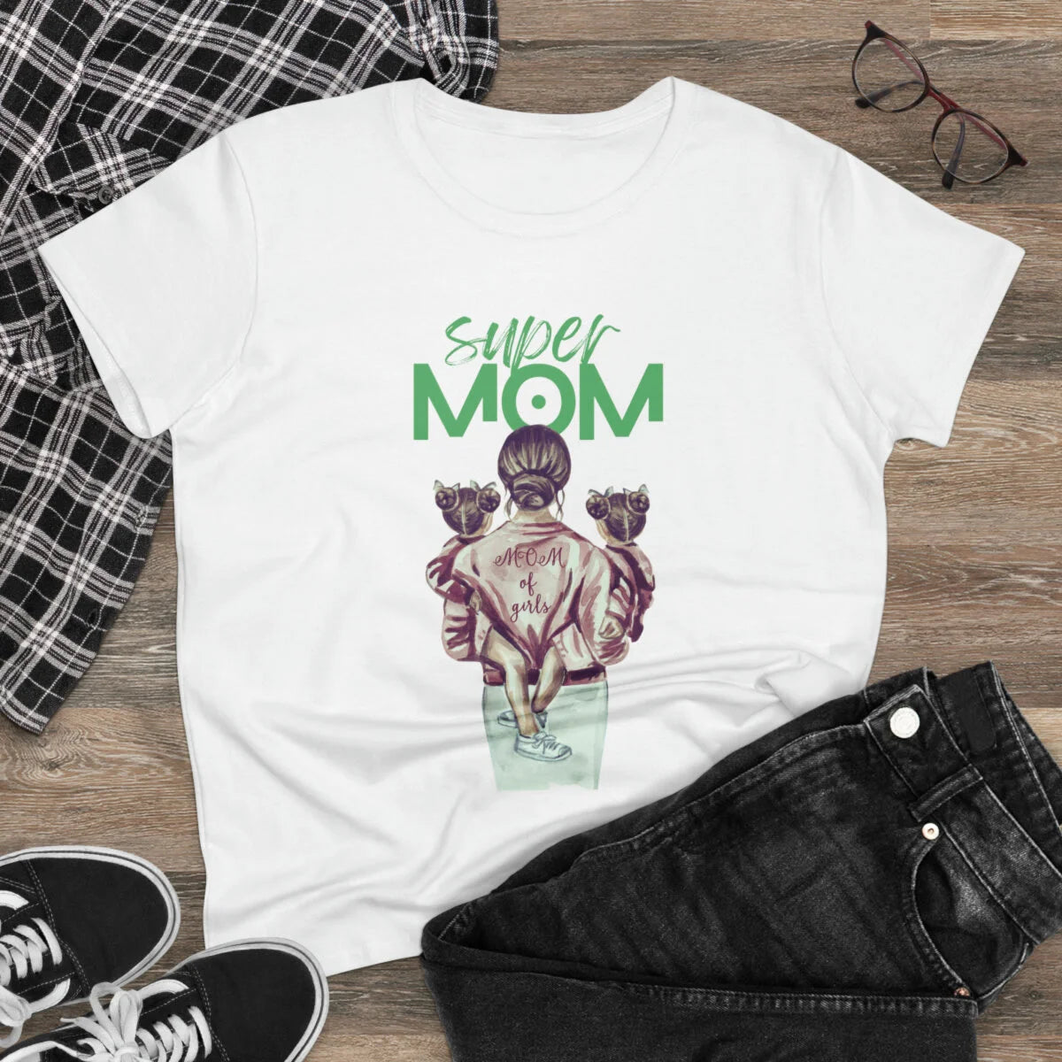 Super Mom Women's Midweight Cotton Tee