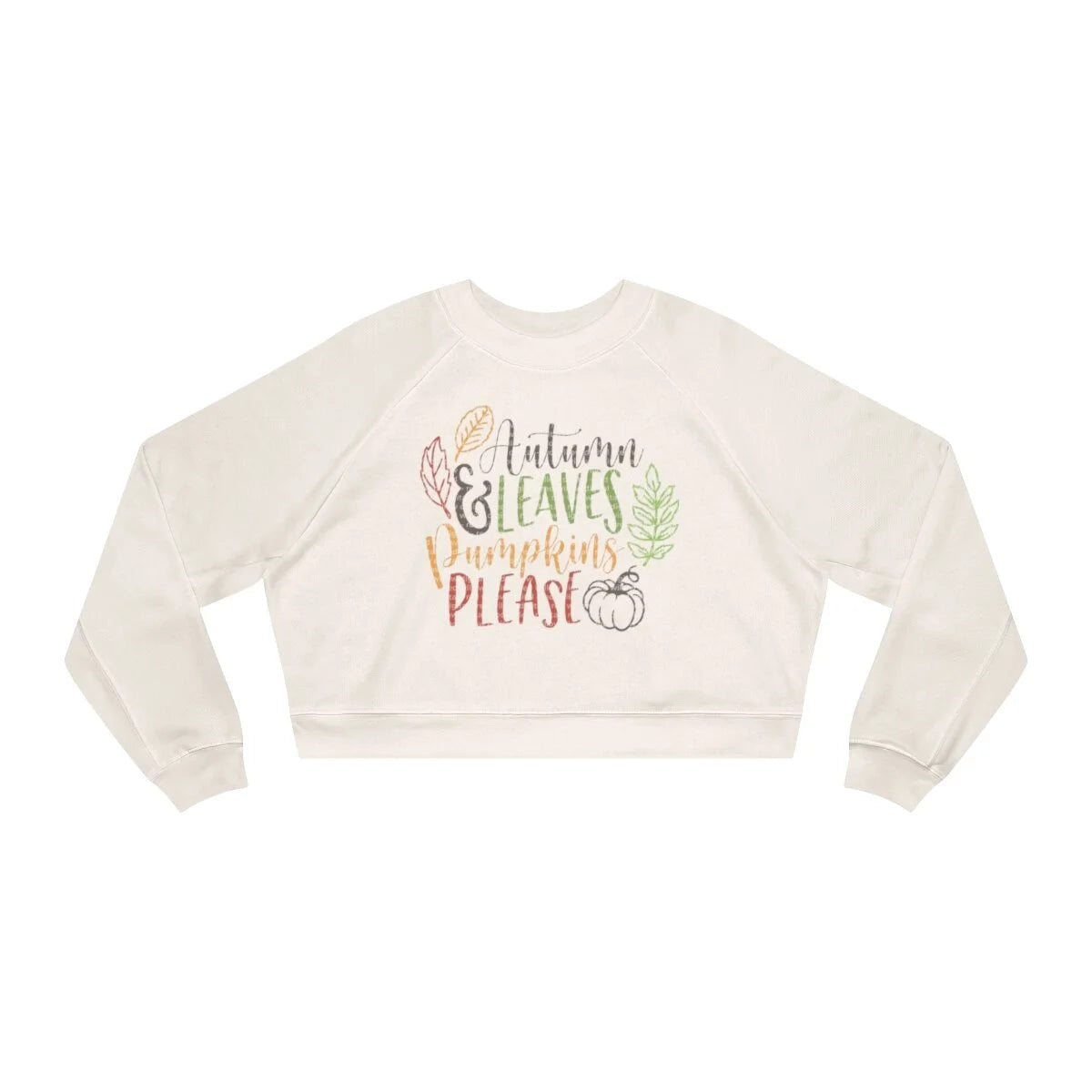 Fall Women's Cropped Fleece Pullover