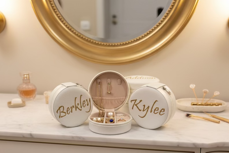 Personalized Travel Jewelry Box