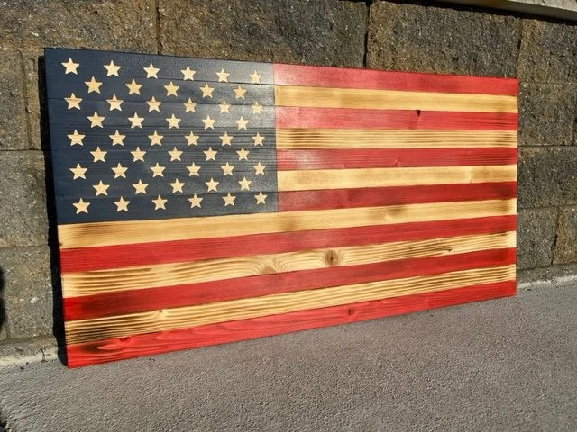 Rustic American Flag