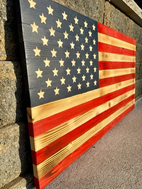 Rustic American Flag