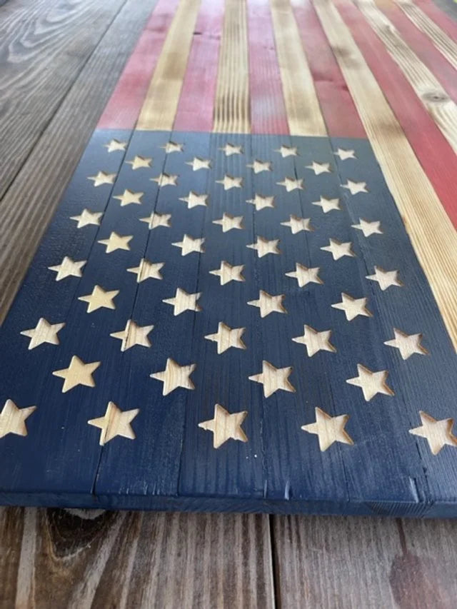Rustic American Flag
