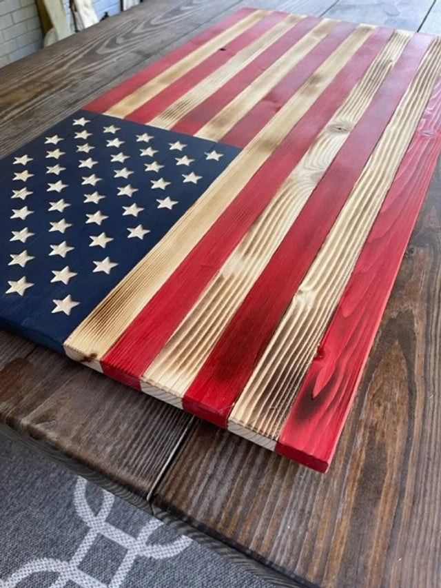Rustic American Flag