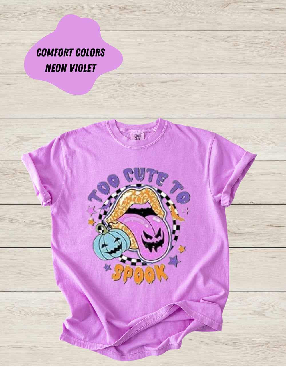 Fall Shirt "Too Cute to Spook"