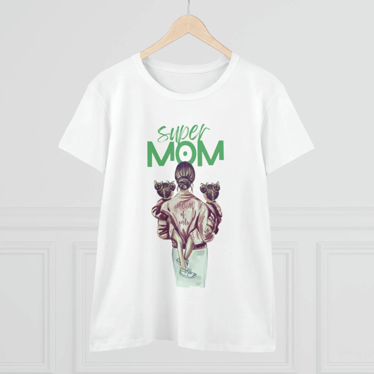 Super Mom Women's Midweight Cotton Tee