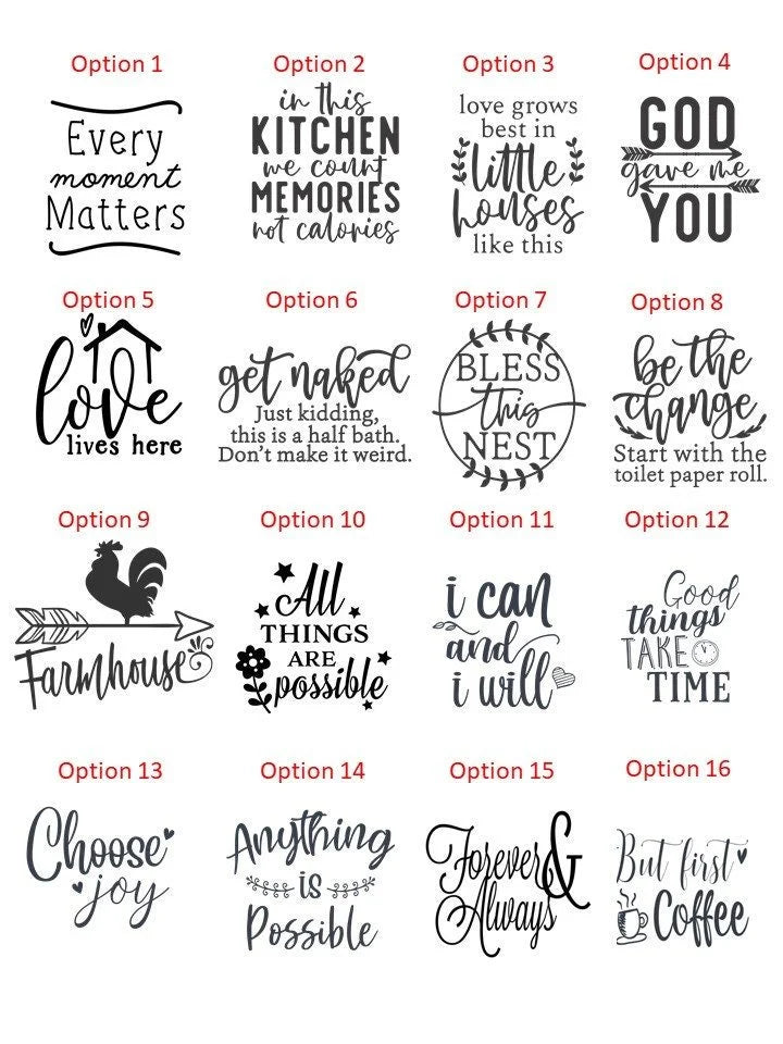 5" Rustic Farmhouse Decor