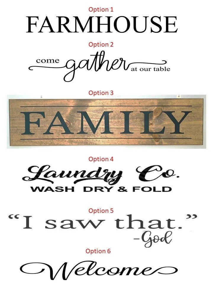 30" Rustic Farmhouse Style Sign