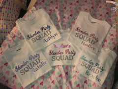 Youth Slumber Party Squad T-Shirts